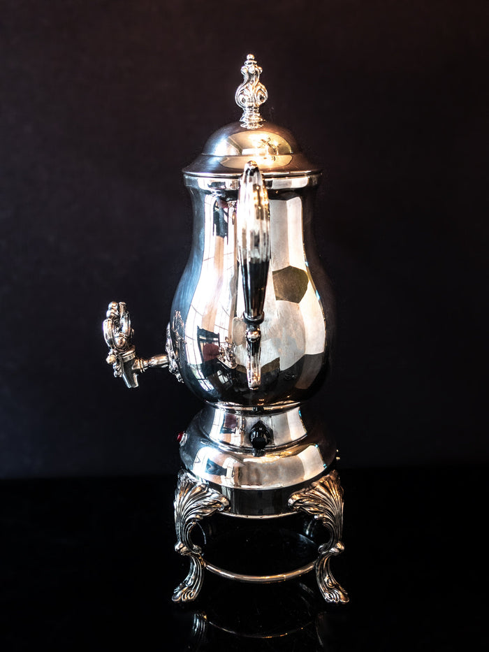 Vintage Silver Plate Samovar Coffee Urn Percolator Electric Tea and Coffee Sets