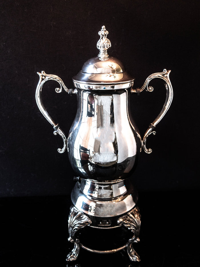 Vintage Silver Plate Samovar Coffee Urn Percolator Electric Tea and Coffee Sets