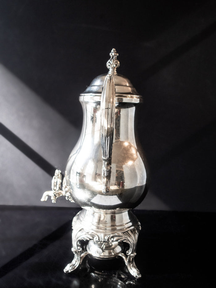Vintage Silver Plate Samovar Coffee Urn With Burner FB Rogers