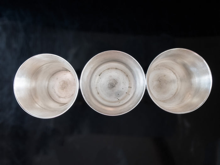Vintage Silverplate Mint Julep Cups Tumblers Set Of 3