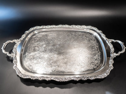 Vintage Silverplate Serving Tray Countess By Webster Wilcox Trays