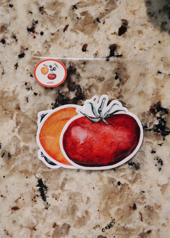 Watercolor Fruit Sticker Pack | Fruit Stand