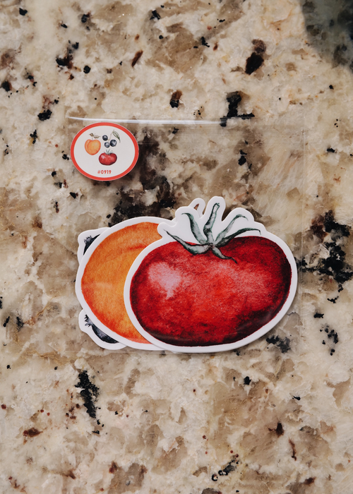 Watercolor Fruit Sticker Pack | Fruit Stand