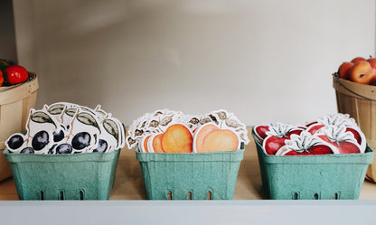 Watercolor Fruit Sticker Pack | Fruit Stand
