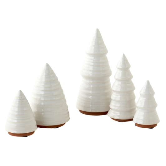 White Stoneware Trees - Becket Hitch
