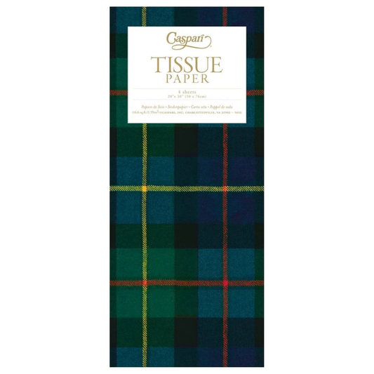 William Tartan Blue Tissue Paper - Becket Hitch