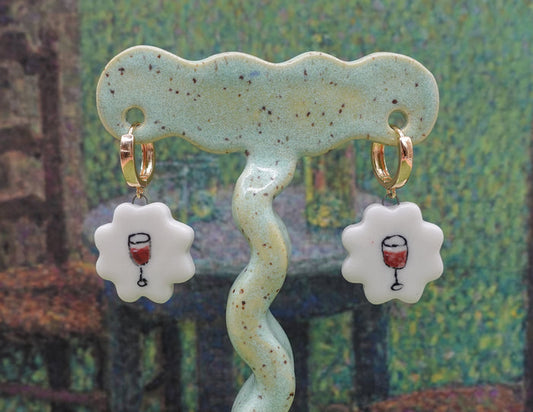 Wine Earrings