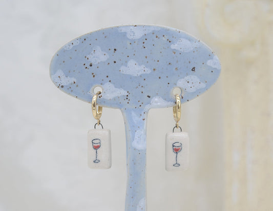 Wine Glass Earrings
