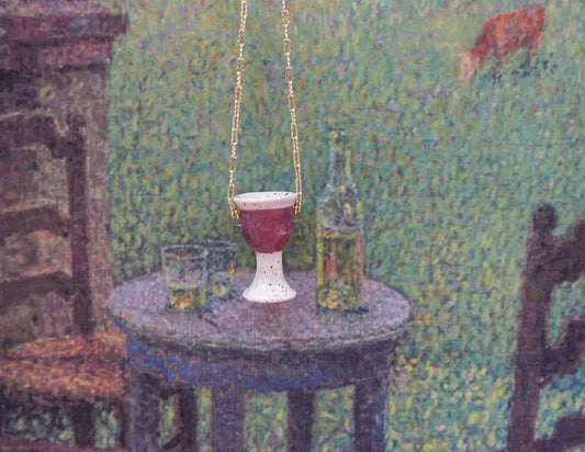 Wine Goblet Necklace