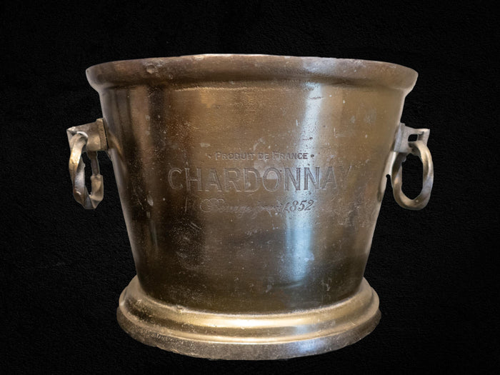 XL Brass Tone Chardonnay Bourgogne Champagne Chiller Ice Bucket France